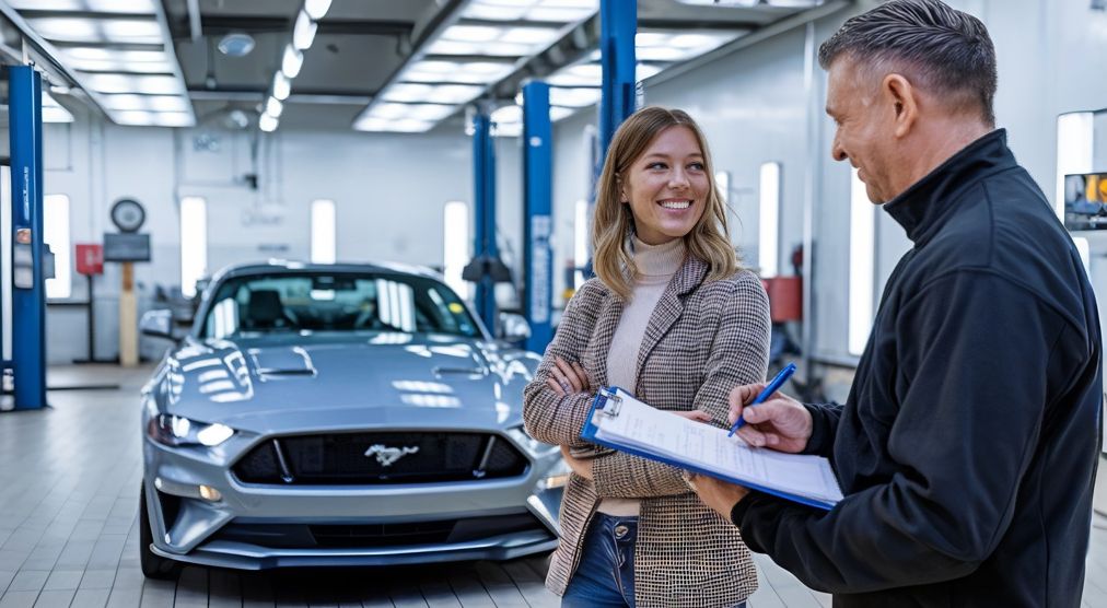 certified collision repair customer getting estimate